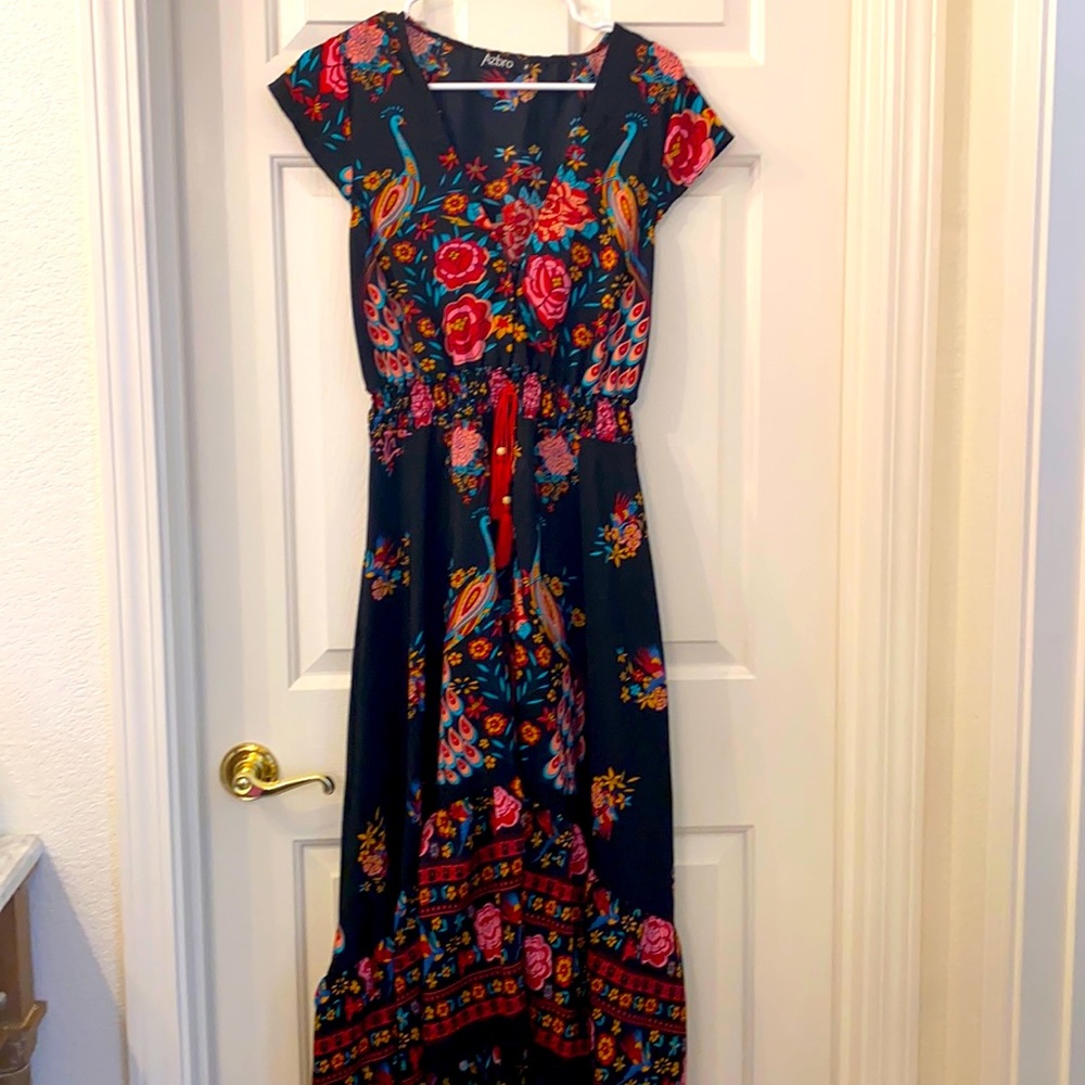 High low floral dress, never worn